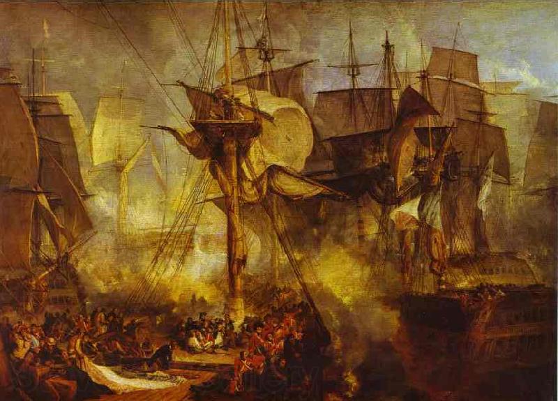 J.M.W. Turner Battle of Trafalgar as Seen from the Mizen Starboard Shrouds of the Victory